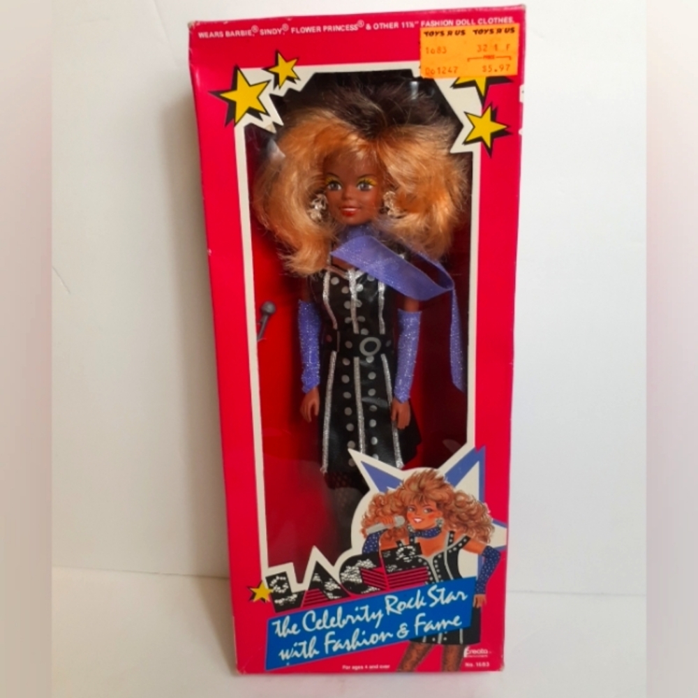 11 1/2" LACE Celebrity Rock Star African American Doll Creata. New